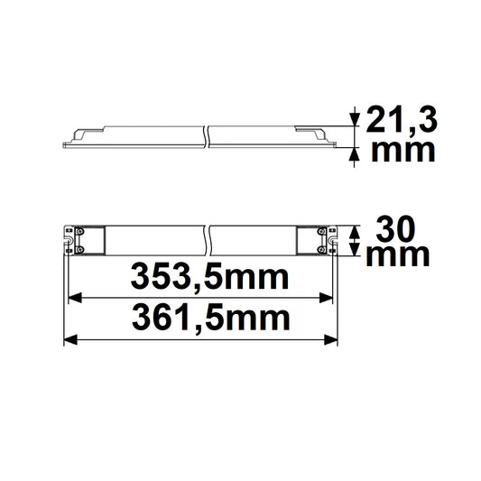 LED driver | CCT PWM | 24V | 0-60W | 2 kanalen | Push/DALI-2 DT8 | ultraslim