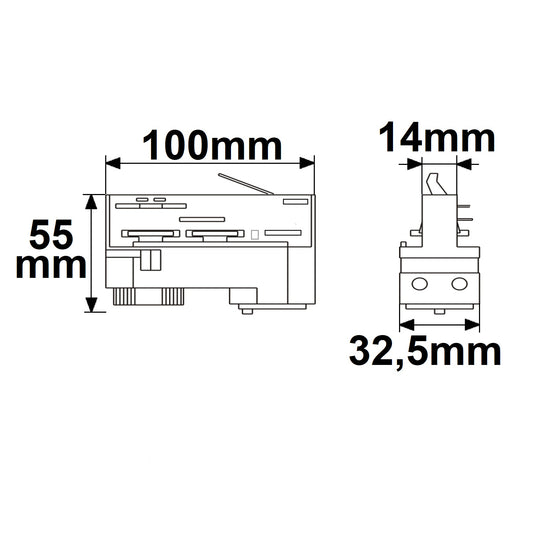 3-fase DALI | Railaccessoire | Universele adapter