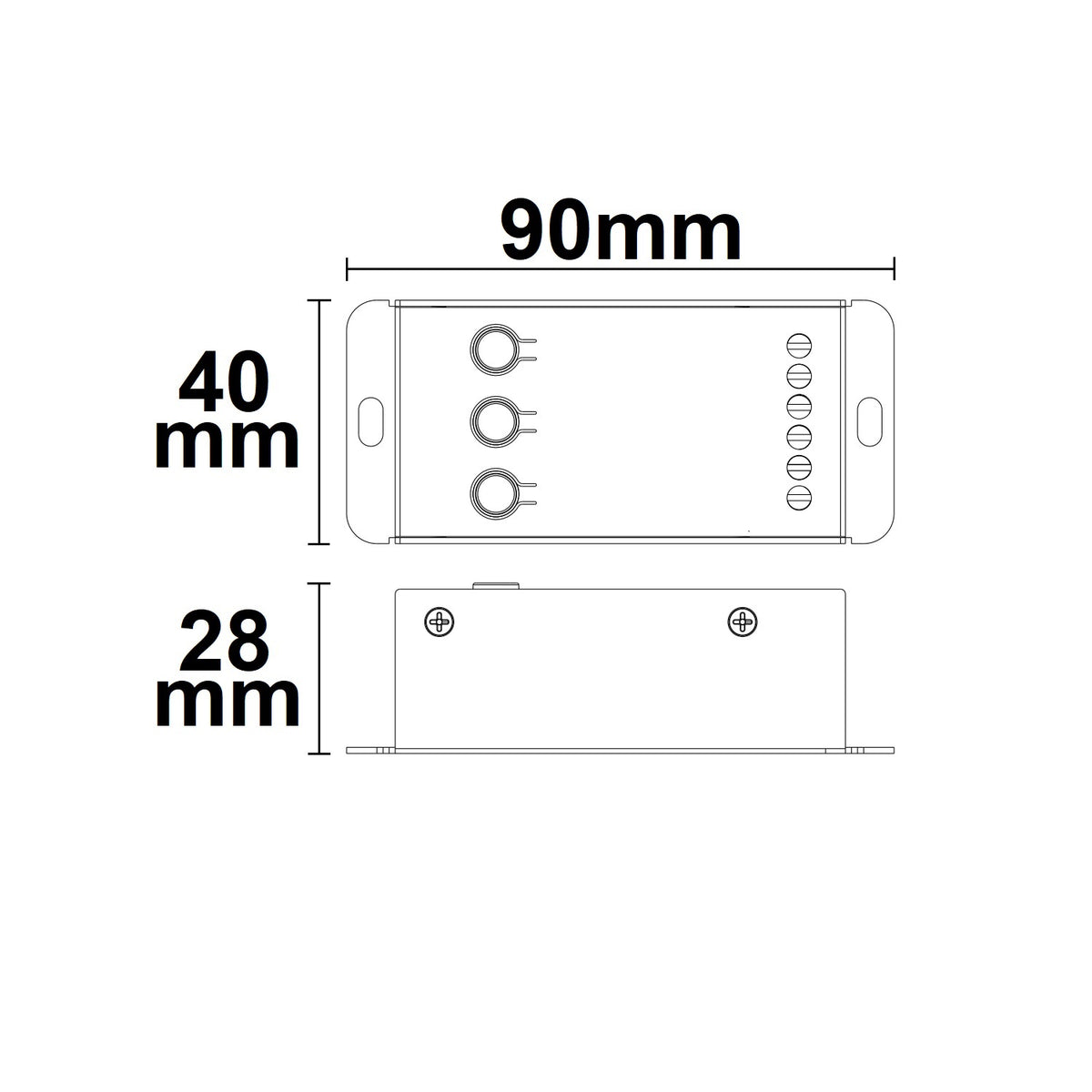 Sys-Pro | Dimmer | radio mesh RGB | 3-kanaals | 12-24V | 12-18A