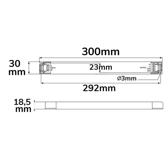LED driver | 24V | 0-60W | TRIAC dimbaar | ultraslank