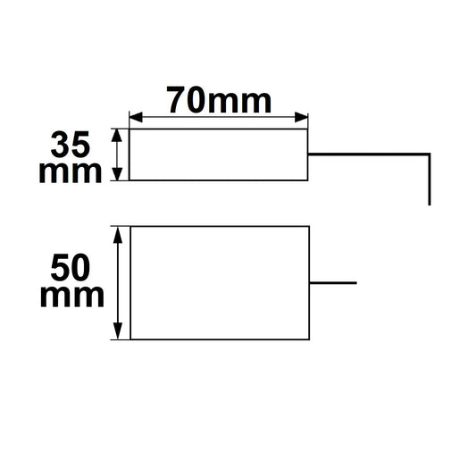 Installatiemateriaal | aansluitdoos 2x5-polig | doorlussen | 30cm kabel