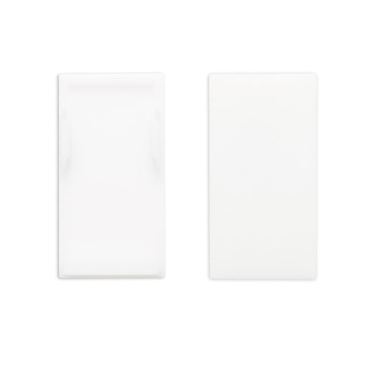 Track48 | Railaccessoire | eindkap buiten | rail H50 met COVER | wit | 2 stuks