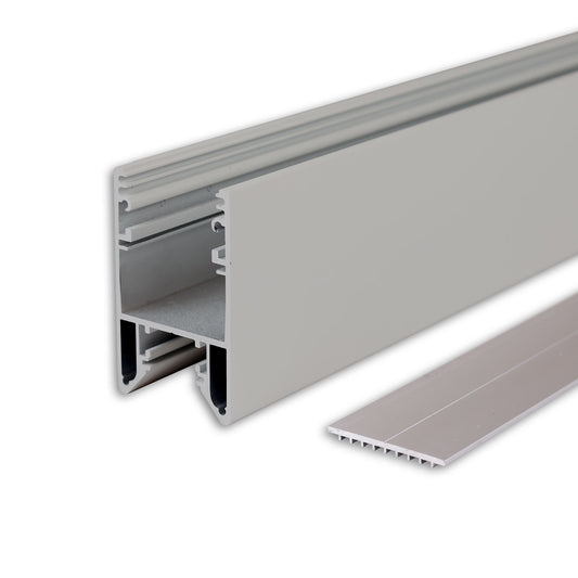 HALON | Aluminium profiel | armatuurprofiel | zilver gepoedercoat | schuifbare koelstrip