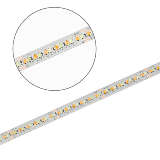CCC Amber+SkyBlue | LED-strip | 10m | 10W+10W | 48V | IP20