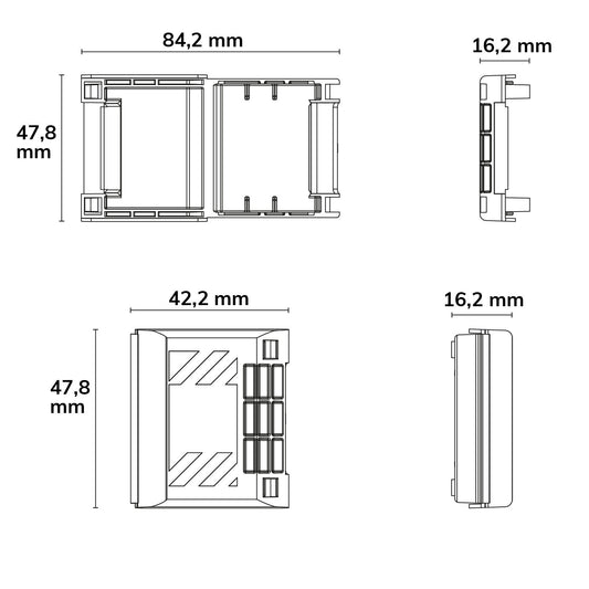 Installatiemateriaal | Gelbox voor 5-polige hevelklem | IP68 | tot 4mm² | 3 stuks