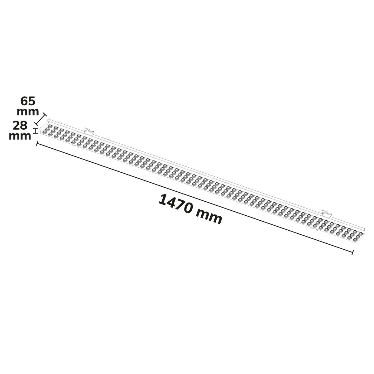 FastFix S PLUS | Lichtlijnmodule | 1,47m | 4000K | 55-72W | 90°