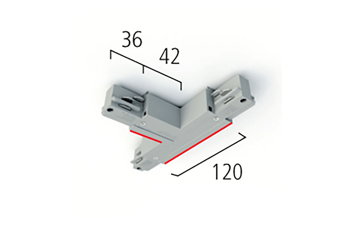 MacBright EUTRAC 3F T-Stuk Rechts Buiten