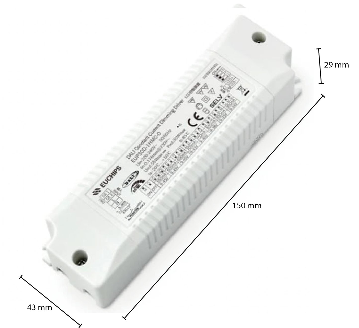 DALI Constant Current Dimbaar Driver 30W
