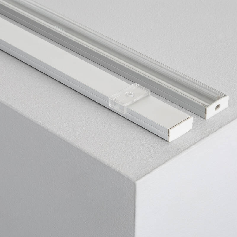 Aluminium profiel opbouw | voor dubbele LED-strip tot 20mm