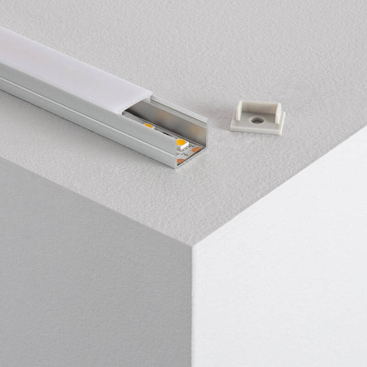 Aluminium profiel opbouw | voor LED-strip tot 15mm