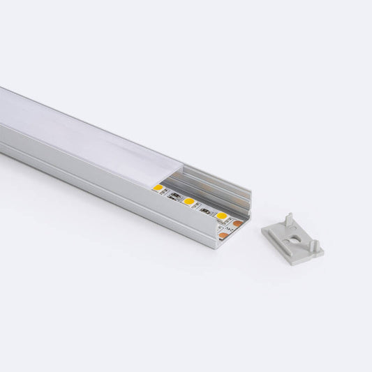 Aluminium profiel opbouw | voor LED-strip tot 20mm