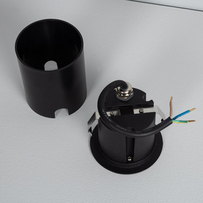 Lumexa Conaro LED Wandinbouwspot 3W Rond Zwart