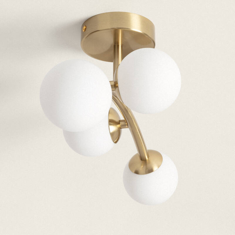 Lumexa Moonavo Plafondlamp Metaal en Glas 4x G9