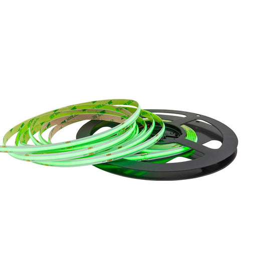 LED strip | COB | 10W/m | IP20 | groen (520-530nm | vrij knipbaar