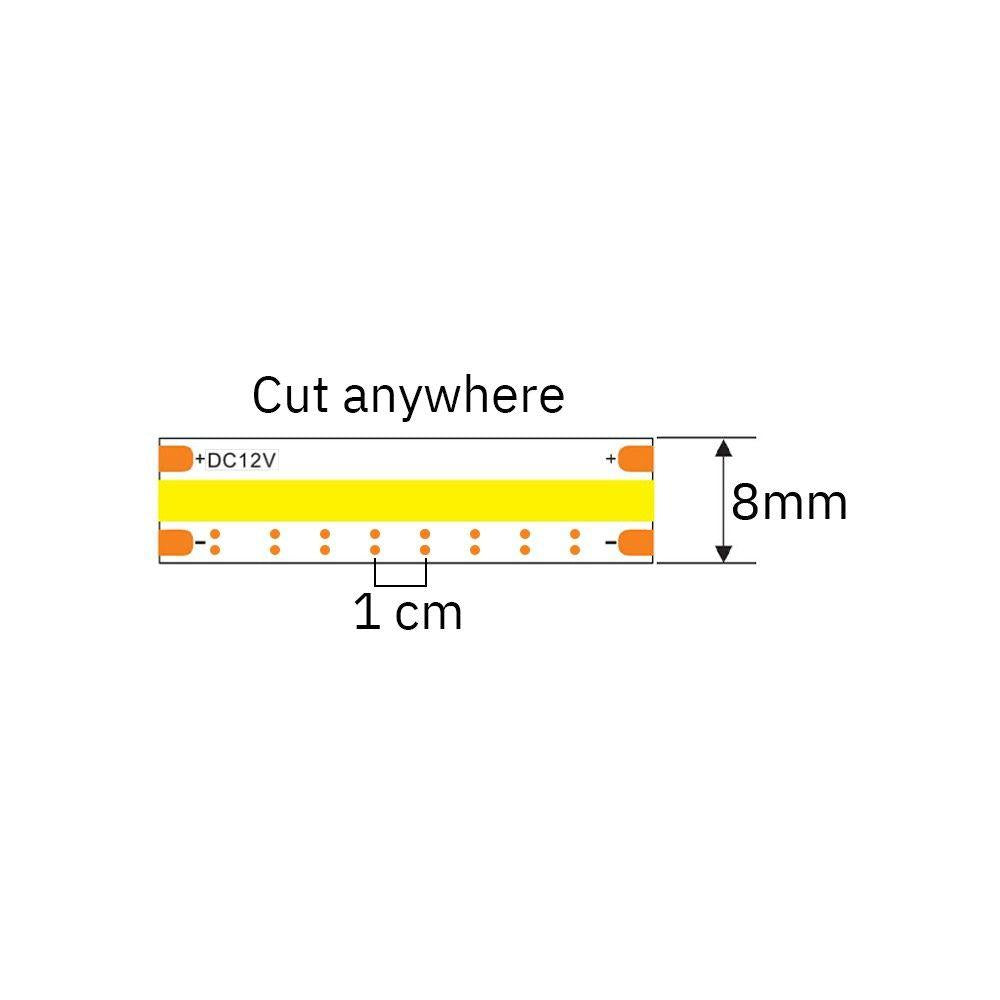 LED strip | COB | 12V | 10W/m | IP20