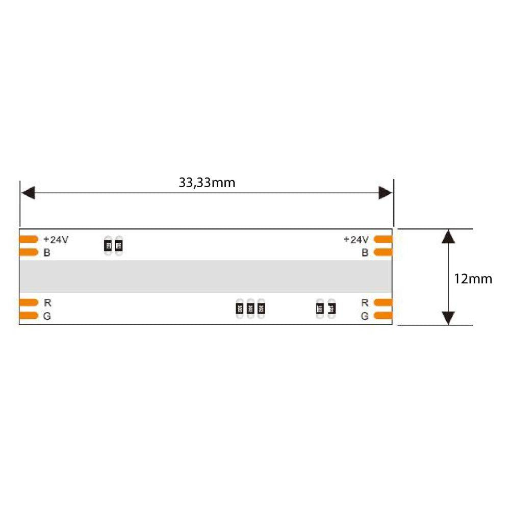LED strip | COB 840LED/m | 16W/m | IP65 | RGBW (2700K)