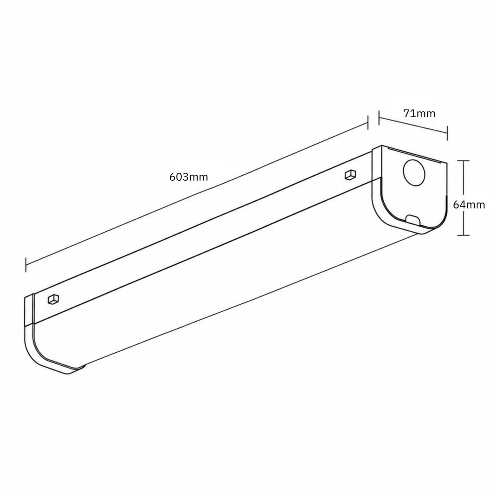 Batten light | 603mm | 20W | IP20 | 3-CCT