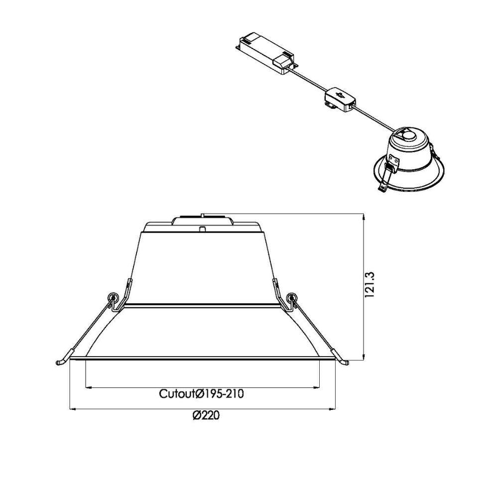 Downlight | Ø220mm