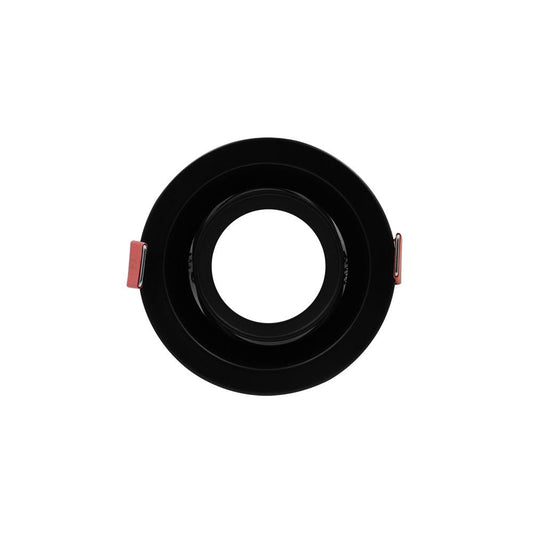 Inbouwarmatuur | 50mm | zwart | rond | Ø90mm