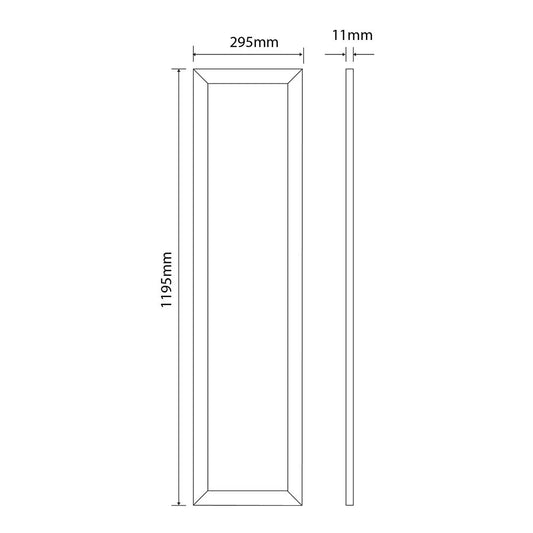 LED paneel smalle frame | 30*120cm | tuneable white | UGR<19