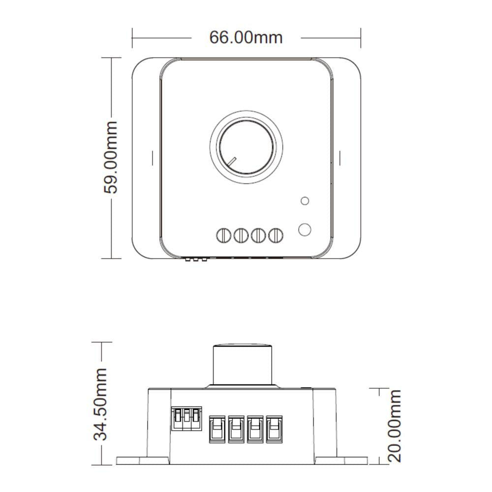 RF | controller | SC | 12~48V | draaibare bediening