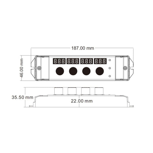 RF | controller | RGBW | 12~48V | draaibare bediening