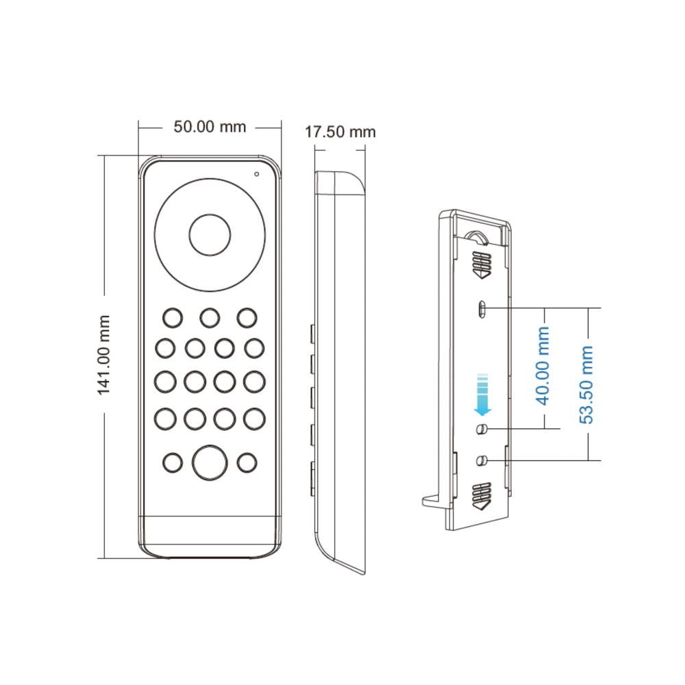 RF | afstandsbediening | RGB(W) | 1 zone | zwart | touchwielbediening
