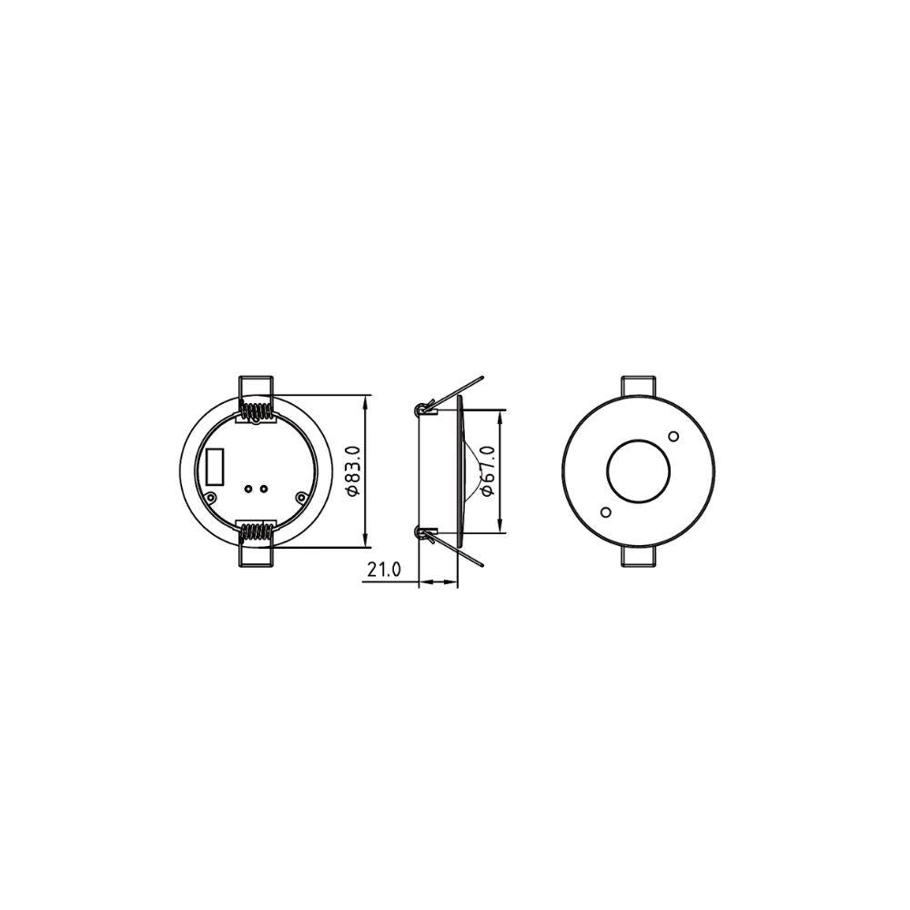 Casambi | sensor | inbouw | PIR + light + 0-10V | wit