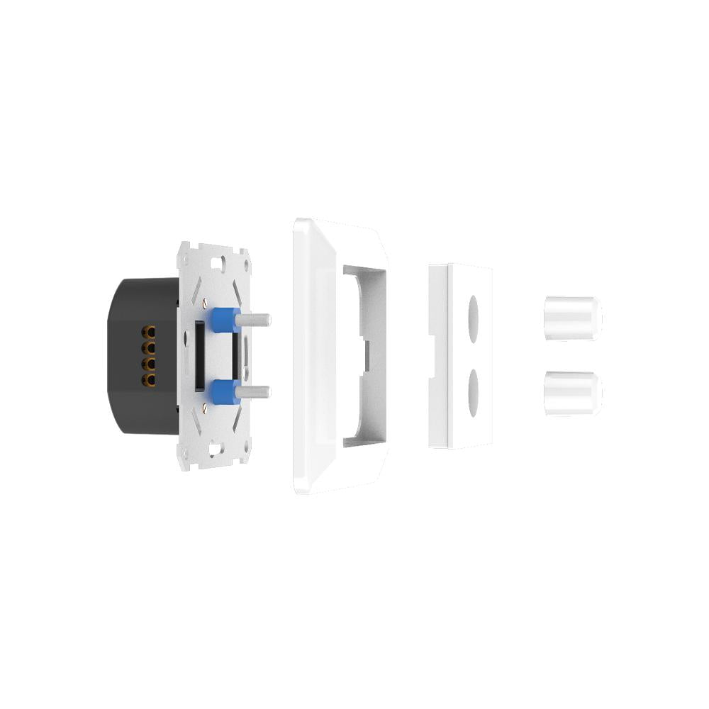 LED dimmer dubbel fase-afsnijding | 2x 2W~100W incl. plaat