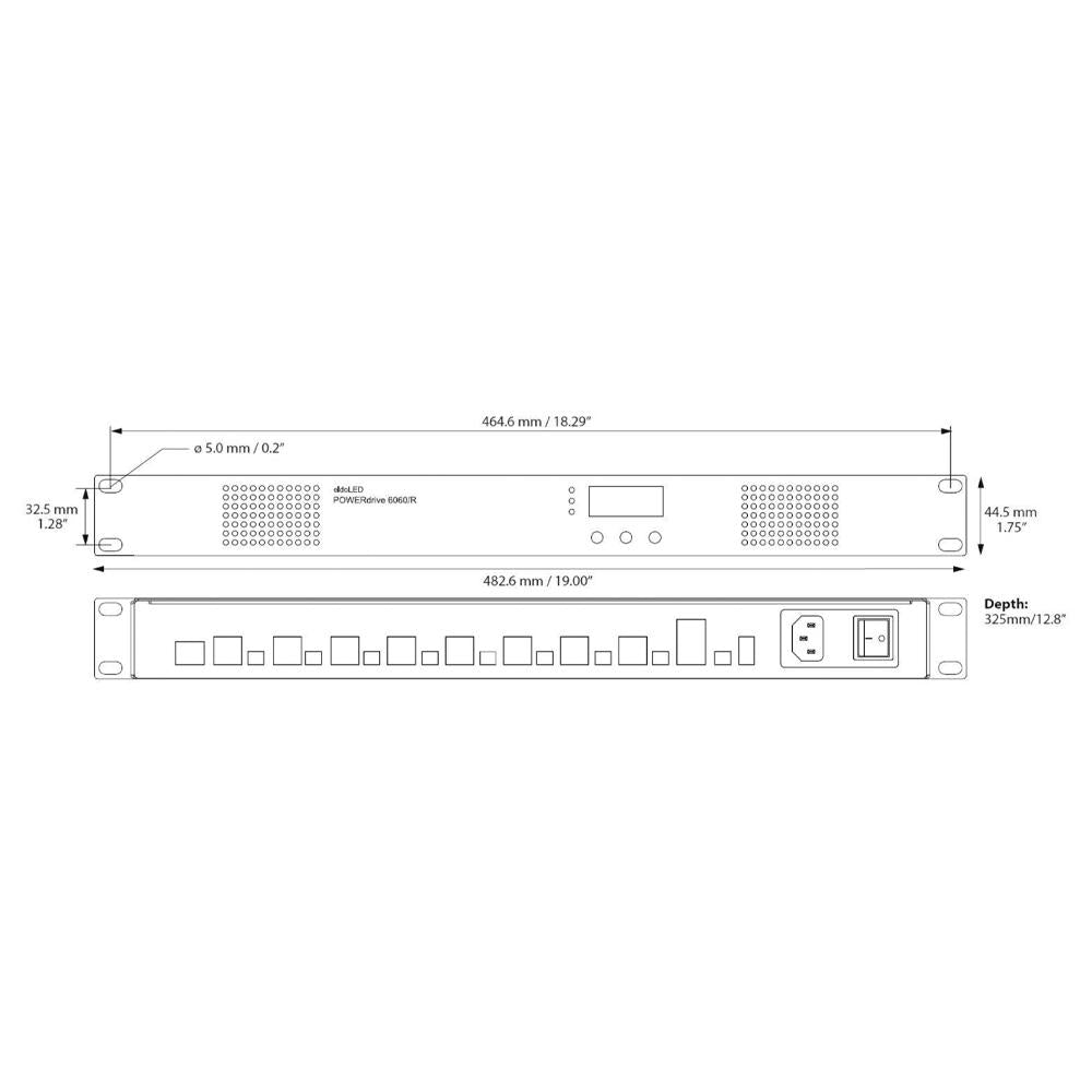 LED voeding | eldoLED POWERdrive 6060 | 600W | DMX/DALI/0-10V