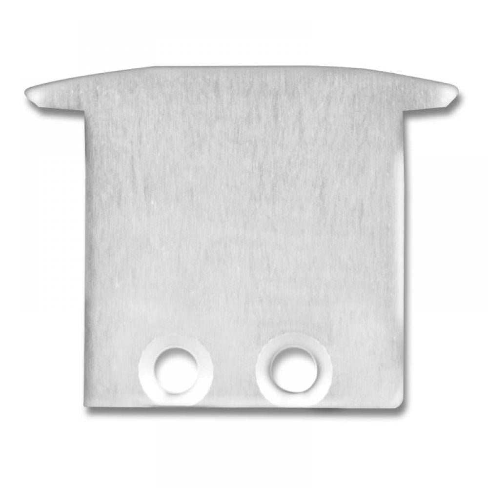 E72 eindkap aluminium voor profiel PN21, 2 st, incl. schroeven