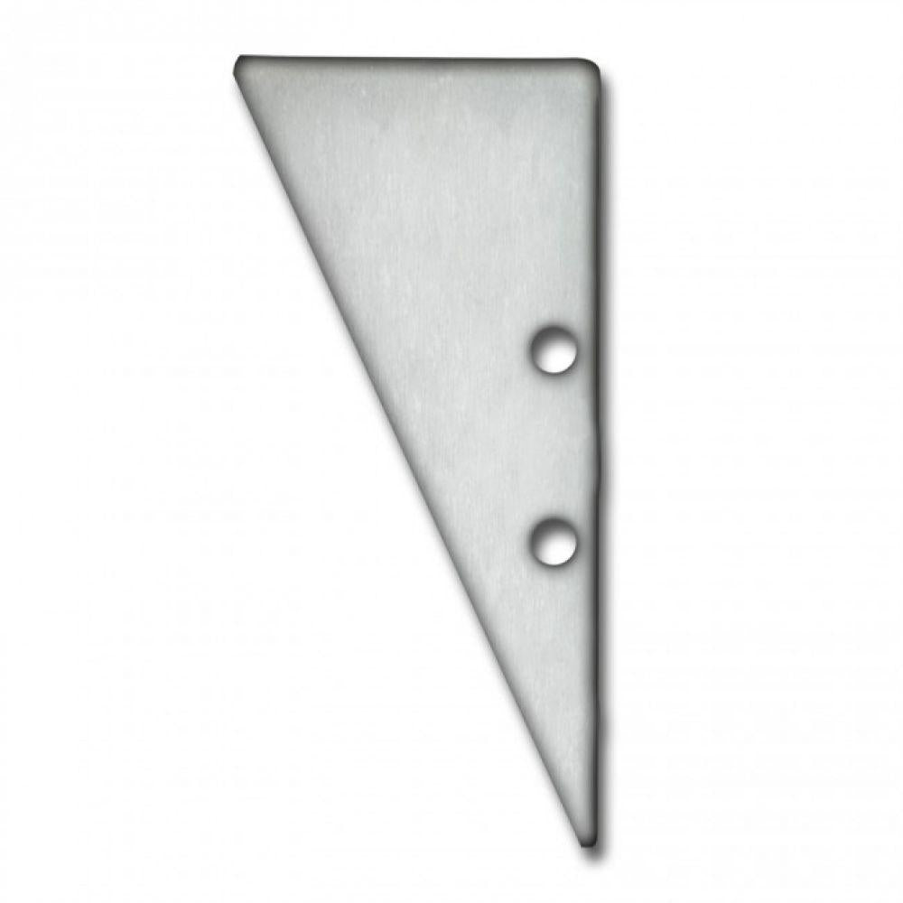 E91 eindkap geanodiseerd aluminum voor profiel VA3 incl. schroeven