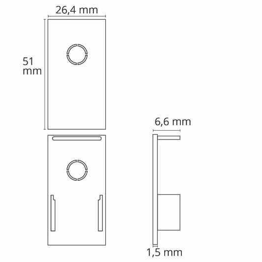 T48/20 | zwart | TS1 | eindkap TE01 | 2 st