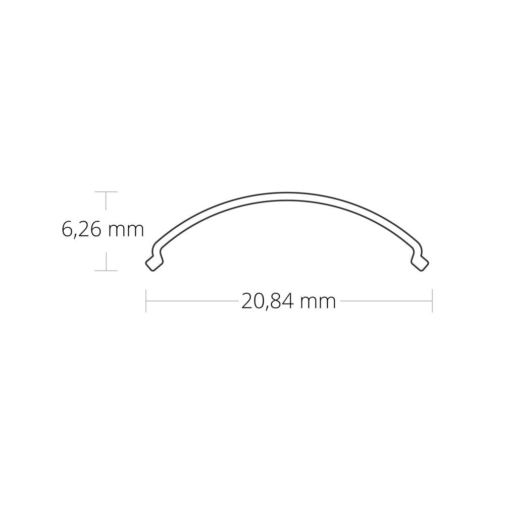 C49 afdekkap opaal/gesatineerd 200 cm voor profiel NL10