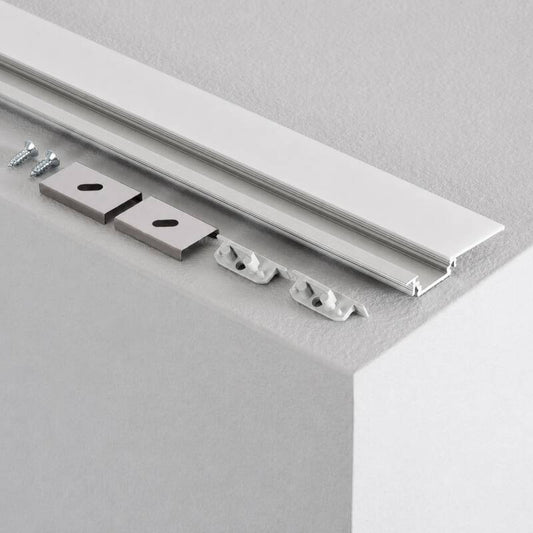 Lumexa Verzonken Aluminium Profiel 1m Cover voor LED-strip tot 10 mm