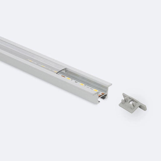 Lumexa Inbouw aluminium plafondprofiel met 1m Clips voor LED-strip tot 12 mm