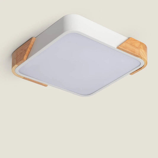 Lumexa Houtivo LED Plafondlamp Vierkant Hout 18W CCT 325x325