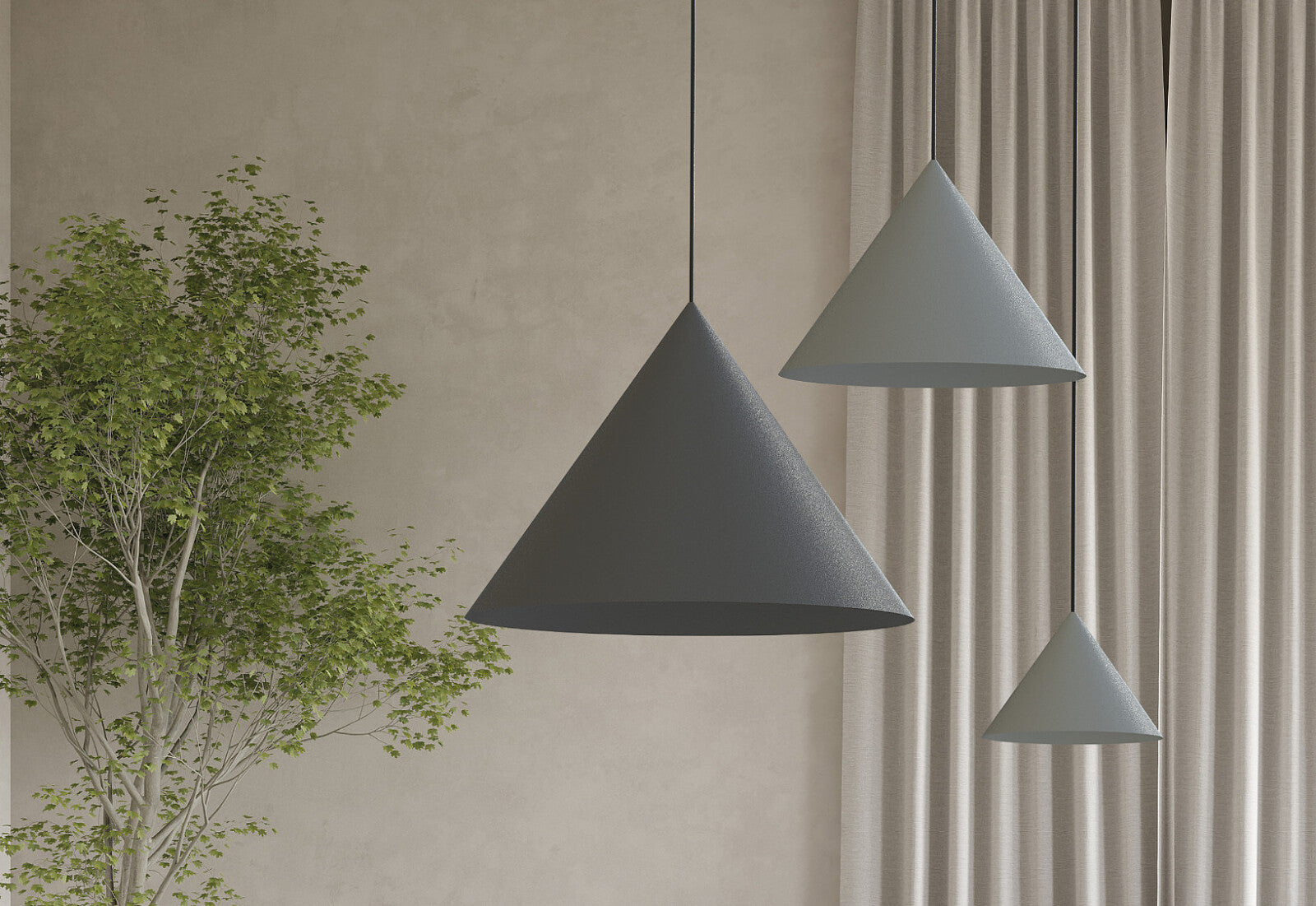 ZENITH M Ø35cm Silk Gray