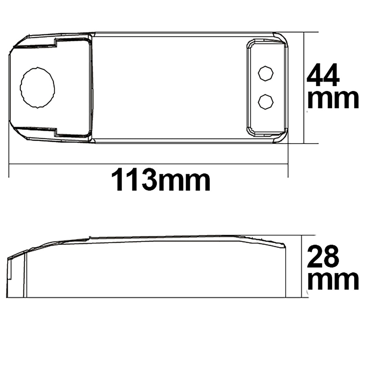 LED driver | 12V AC | 0-105VA | dimbaar