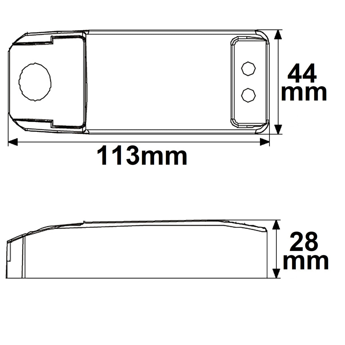 LED driver | 12V AC | 0-70VA | dimbaar | SELV