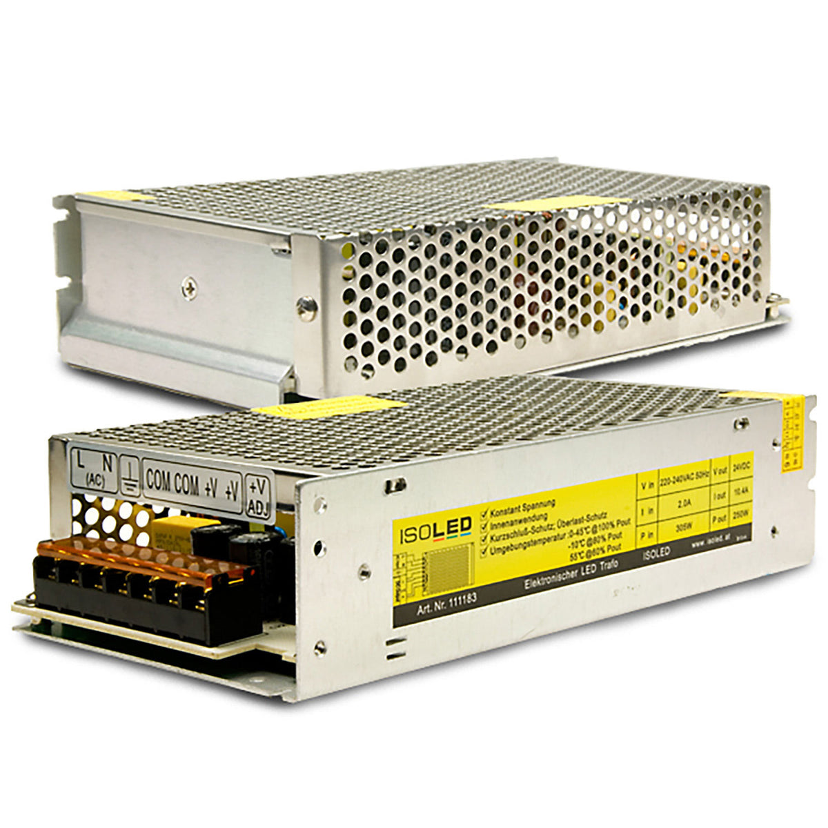 LED driver | 24V | 0-250W | rasterbehuizing