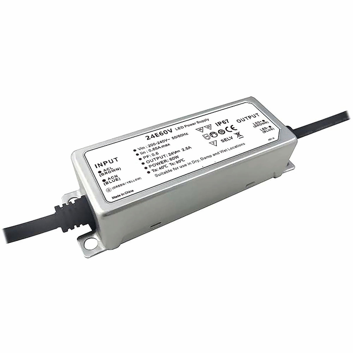 PowerSync | LED driver | 24V | 0-60W | IP66