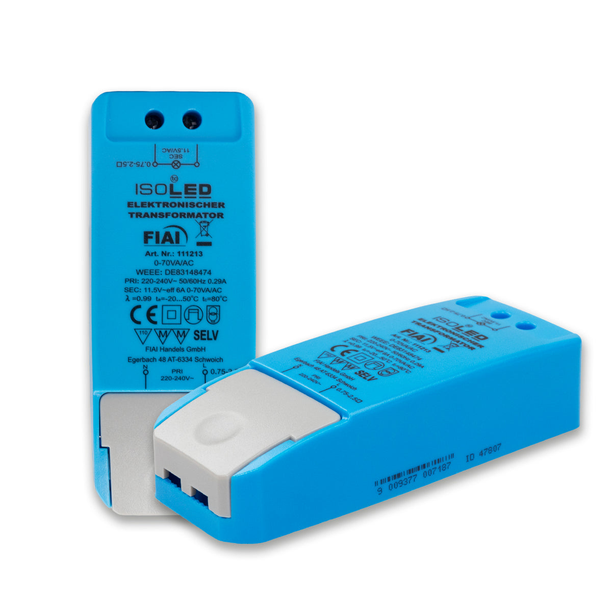 LED driver | 12V AC | 0-70VA | dimbaar | SELV