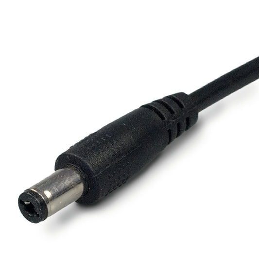 Kabel | aansluitkabel met ronde stekker male | 1,5m | zwart