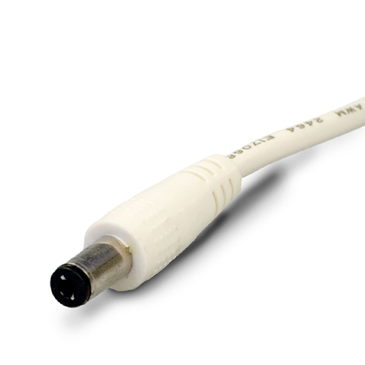 Kabel | aansluitkabel met ronde stekker male | 1,5m | wit