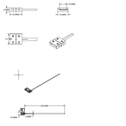 C1-210 | Connector | Clipconnector met kabel | 2-polig | LED-strip 10mm | IP20 | max. 5A