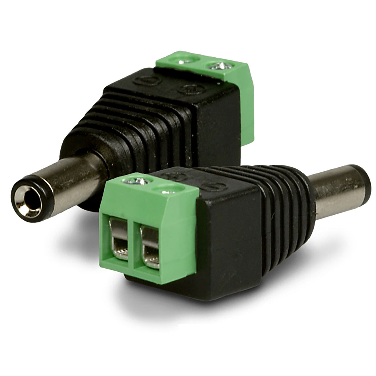 Connector | Ronde stekker male naar klemmen | 2-polig