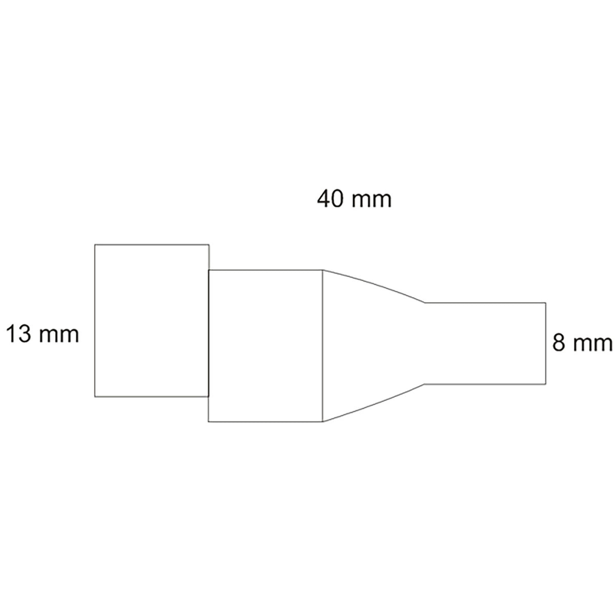 Connector | Ronde stekker male naar klemmen | 2-polig