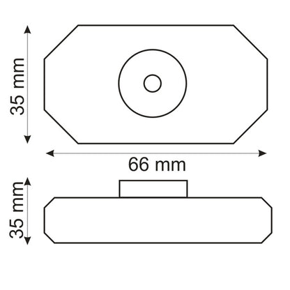 Dimmer | Draaidimmer | 12-24V | 2A | max. 48W | ronde stekker | wit