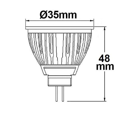 MR11 COB | LED-lamp | GU4 | 3W | warm wit | 38°